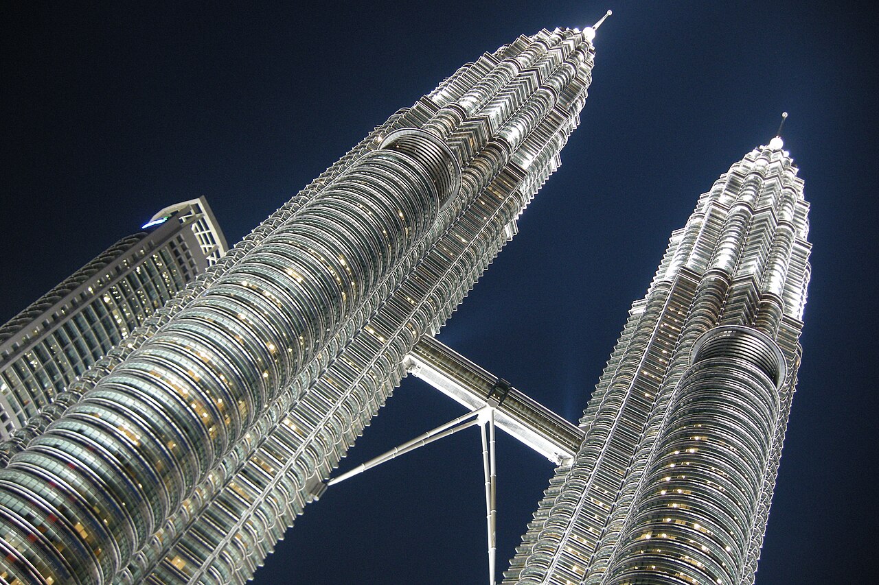 Petronas Twin Towers at night, Kuala Lumpur